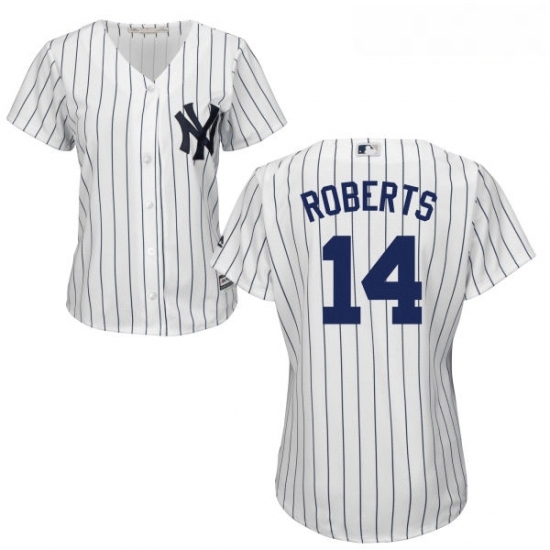 Womens Majestic New York Yankees 14 Brian Roberts Authentic White Home MLB Jersey Womens Majestic New York Yankees 14 Brian Roberts Authentic White Home MLB Jersey