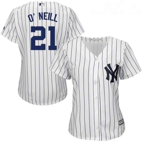 Womens Majestic New York Yankees 21 Paul ONeill Authentic White Home MLB Jersey Womens Majestic New York Yankees 21 Paul ONeill Authentic White Home MLB Jersey