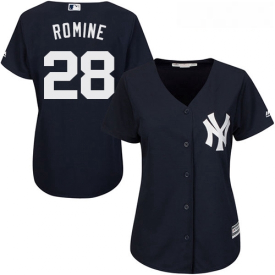 Womens Majestic New York Yankees 28 Austin Romine Authentic Navy Blue Alternate MLB Jersey Womens Majestic New York Yankees 28 Austin Romine Authentic Navy Blue Alternate MLB Jersey