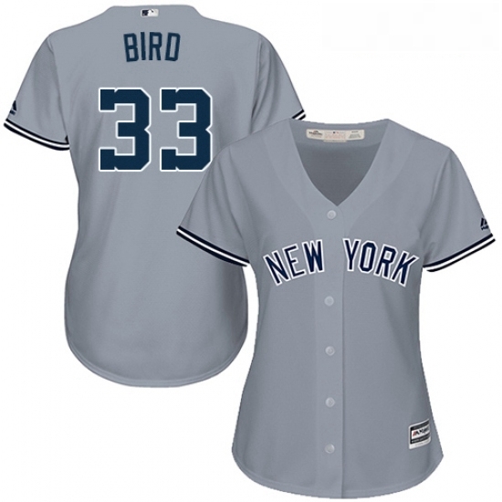 Womens Majestic New York Yankees 33 Greg Bird Authentic Grey Road MLB Jersey Womens Majestic New York Yankees 33 Greg Bird Authentic Grey Road MLB Jersey
