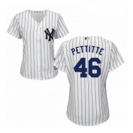 Womens Majestic New York Yankees 46 Andy Pettitte Authentic White Home MLB Jersey Womens Majestic New York Yankees 46 Andy Pettitte Authentic White Home MLB Jersey