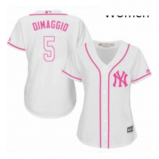 Womens Majestic New York Yankees 5 Joe DiMaggio Replica White Fashion Cool Base MLB Jersey Womens Majestic New York Yankees 5 Joe DiMaggio Replica White Fashion Cool Base MLB Jersey