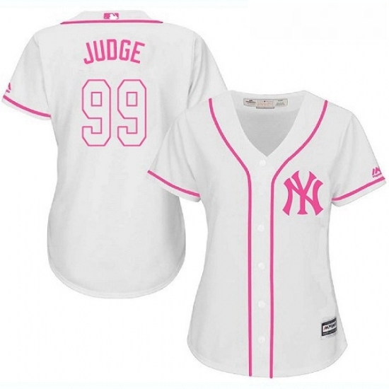 Womens Majestic New York Yankees 99 Aaron Judge Replica White Fashion Cool Base MLB Jersey Womens Majestic New York Yankees 99 Aaron Judge Replica White Fashion Cool Base MLB Jersey