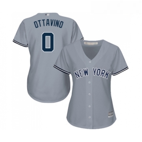 Womens New York Yankees 0 Adam Ottavino Authentic Grey Road Baseball Jersey Womens New York Yankees 0 Adam Ottavino Authentic Grey Road Baseball Jersey