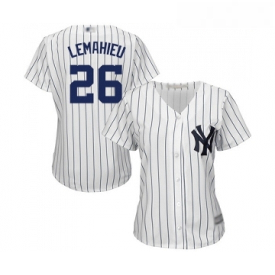 Womens New York Yankees 26 DJ LeMahieu Authentic White Home Baseball Jersey Womens New York Yankees 26 DJ LeMahieu Authentic White Home Baseball Jersey