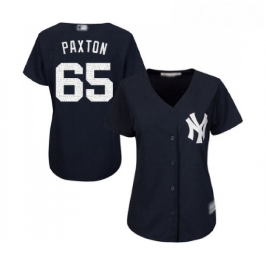 Womens New York Yankees 65 James Paxton Authentic Navy Blue Alternate Baseball Jersey Womens New York Yankees 65 James Paxton Authentic Navy Blue Alternate Baseball Jersey
