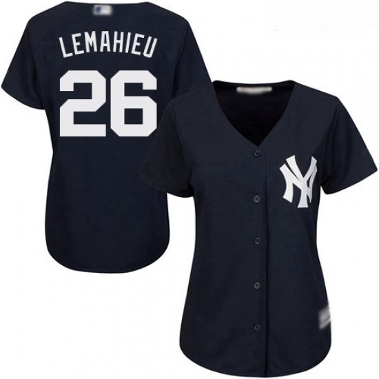 Yankees #26 DJ LeMahieu Navy Blue Alternate Women Stitched Baseball Jersey Yankees #26 DJ LeMahieu Navy Blue Alternate Women Stitched Baseball Jersey