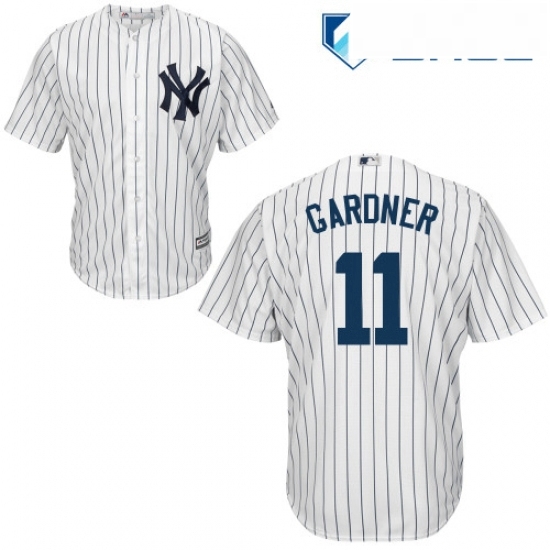Youth Majestic New York Yankees 11 Brett Gardner Authentic White Home MLB Jersey Youth Majestic New York Yankees 11 Brett Gardner Authentic White Home MLB Jersey