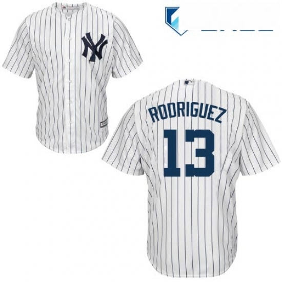 Youth Majestic New York Yankees 13 Alex Rodriguez Replica White Home MLB Jersey Youth Majestic New York Yankees 13 Alex Rodriguez Replica White Home MLB Jersey