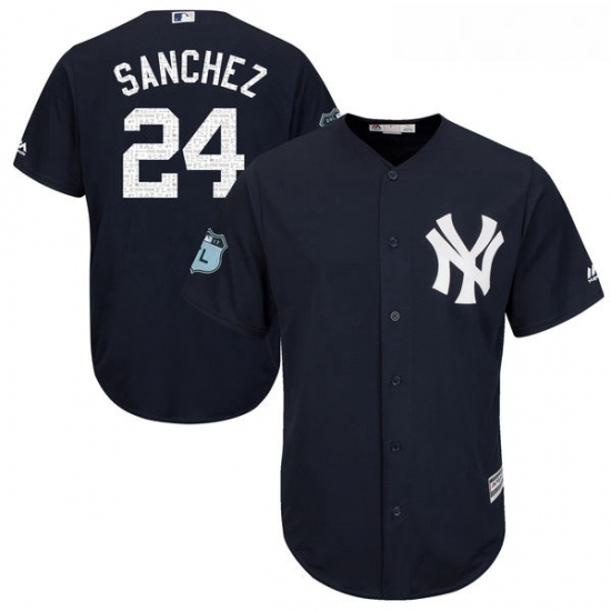 Youth Majestic New York Yankees 24 Gary Sanchez Authentic Navy Blue 2017 Spring Training Cool BaseMLB Jersey Youth Majestic New York Yankees 24 Gary Sanchez Authentic Navy Blue 2017 Spring Training Cool BaseMLB Jersey