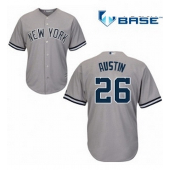 Youth Majestic New York Yankees 26 Tyler Austin Authentic Grey Road MLB Jersey Youth Majestic New York Yankees 26 Tyler Austin Authentic Grey Road MLB Jersey