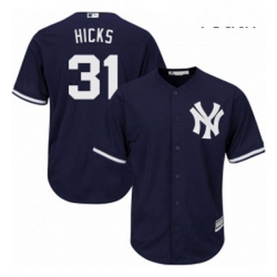 Youth Majestic New York Yankees 31 Aaron Hicks Replica Navy Blue Alternate MLB Jersey Youth Majestic New York Yankees 31 Aaron Hicks Replica Navy Blue Alternate MLB Jersey