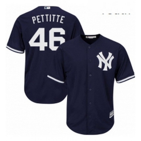 Youth Majestic New York Yankees 46 Andy Pettitte Replica Navy Blue Alternate MLB Jersey Youth Majestic New York Yankees 46 Andy Pettitte Replica Navy Blue Alternate MLB Jersey