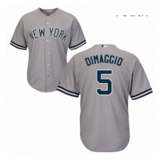 Youth Majestic New York Yankees 5 Joe DiMaggio Authentic Grey Road MLB Jersey Youth Majestic New York Yankees 5 Joe DiMaggio Authentic Grey Road MLB Jersey