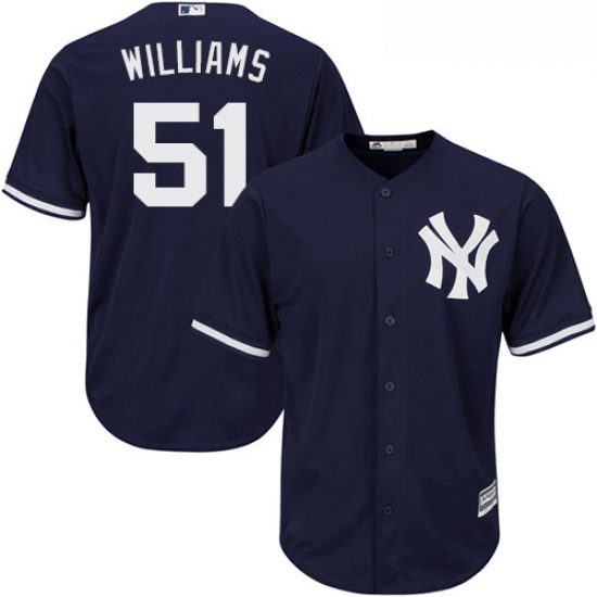 Youth Majestic New York Yankees 51 Bernie Williams Authentic Navy Blue Alternate MLB Jersey Youth Majestic New York Yankees 51 Bernie Williams Authentic Navy Blue Alternate MLB Jersey