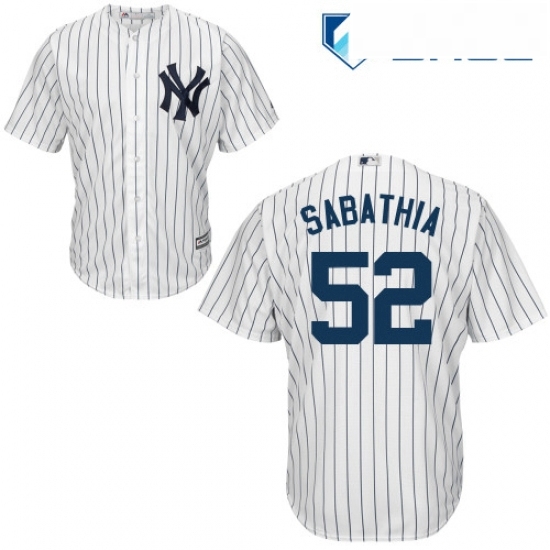 Youth Majestic New York Yankees 52 CC Sabathia Authentic White Home MLB Jersey Youth Majestic New York Yankees 52 CC Sabathia Authentic White Home MLB Jersey