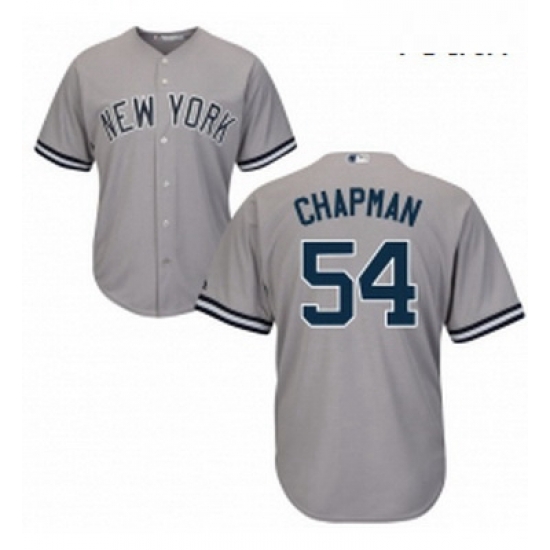 Youth Majestic New York Yankees 54 Aroldis Chapman Authentic Grey Road MLB Jersey Youth Majestic New York Yankees 54 Aroldis Chapman Authentic Grey Road MLB Jersey