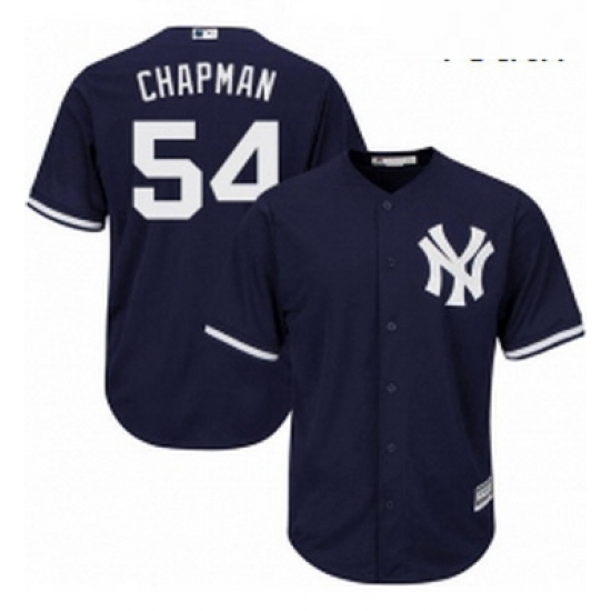 Youth Majestic New York Yankees 54 Aroldis Chapman Authentic Navy Blue Alternate MLB Jersey Youth Majestic New York Yankees 54 Aroldis Chapman Authentic Navy Blue Alternate MLB Jersey