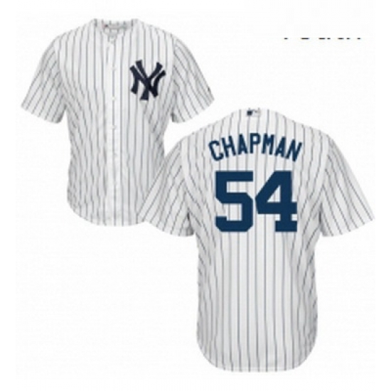 Youth Majestic New York Yankees 54 Aroldis Chapman Authentic White Home MLB Jersey Youth Majestic New York Yankees 54 Aroldis Chapman Authentic White Home MLB Jersey
