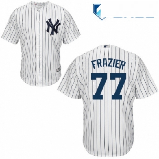 Youth Majestic New York Yankees 77 Clint Frazier Authentic White Home MLB Jersey Youth Majestic New York Yankees 77 Clint Frazier Authentic White Home MLB Jersey