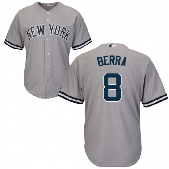 Youth Majestic New York Yankees 8 Yogi Berra Authentic Grey Road MLB Jersey Youth Majestic New York Yankees 8 Yogi Berra Authentic Grey Road MLB Jersey