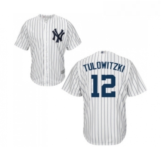 Youth New York Yankees 12 Troy Tulowitzki Authentic White Home Baseball Jersey Youth New York Yankees 12 Troy Tulowitzki Authentic White Home Baseball Jersey