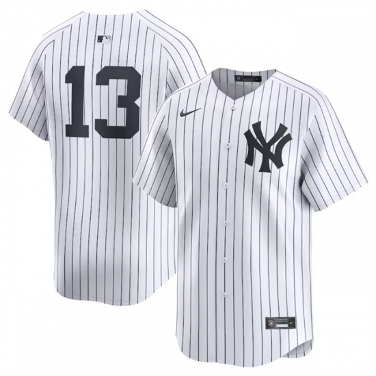 Youth New York Yankees 13 Jazz Chisholm Jr White 2024 Home Limited Stitched Baseball Jersey Youth New York Yankees 13 Jazz Chisholm Jr White 2024 Home Limited Stitched Baseball Jersey