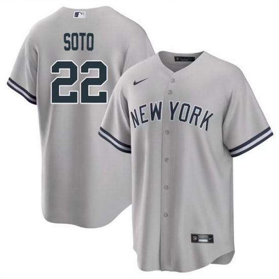 Youth New York Yankees 22 Juan Soto Grey Cool Base Stitched Baseball Jersey Youth New York Yankees 22 Juan Soto Grey Cool Base Stitched Baseball Jersey