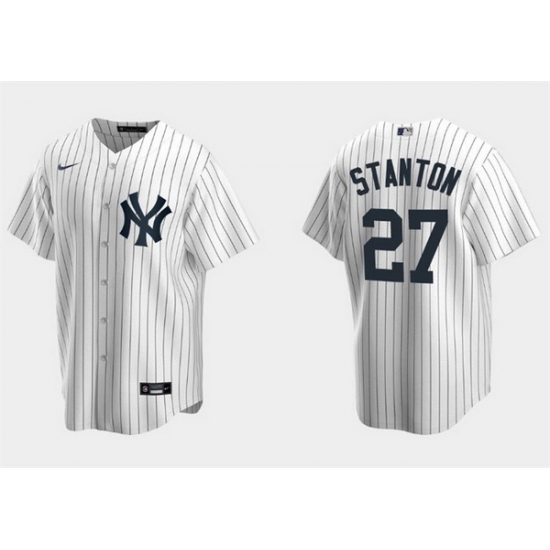 Youth New York Yankees 27 Giancarlo Stanton White Cool Base Stitched Baseball Jersey Youth New York Yankees 27 Giancarlo Stanton White Cool Base Stitched Baseball Jersey