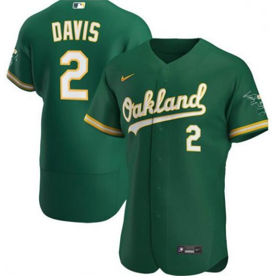 Athletics 2 Khris Davis Green 2020 Nike Flexbase Jersey Athletics 2 Khris Davis Green 2020 Nike Flexbase Jersey