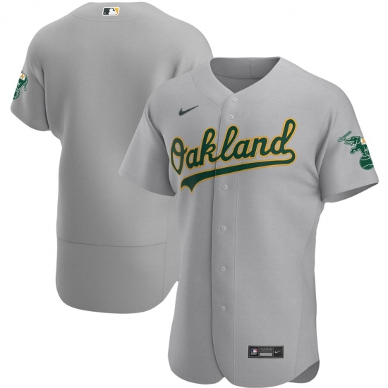 Men Oakland Athletics Men Nike Gray Road 2020 Flex Base Official Team MLB Jersey Men Oakland Athletics Men Nike Gray Road 2020 Flex Base Official Team MLB Jersey