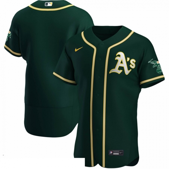 Men Oakland Athletics Men Nike Green Alternate 2020 Flex Base Team MLB Jersey Men Oakland Athletics Men Nike Green Alternate 2020 Flex Base Team MLB Jersey