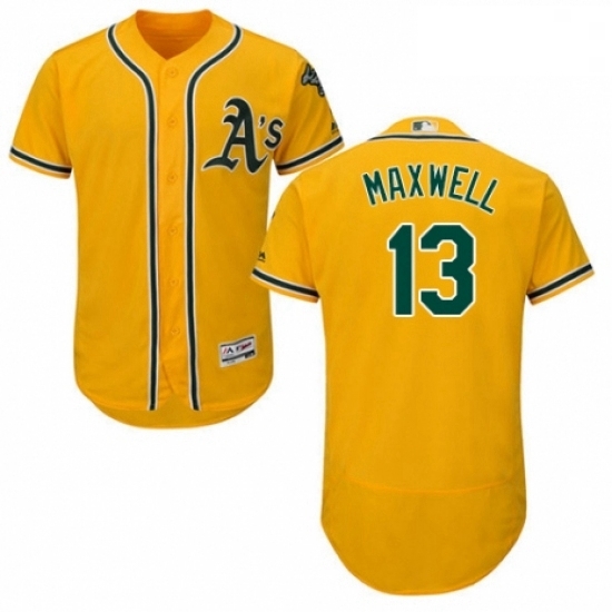 Mens Majestic Oakland Athletics 13 Bruce Maxwell Gold Alternate Flex Base Authentic Collection MLB Jersey Mens Majestic Oakland Athletics 13 Bruce Maxwell Gold Alternate Flex Base Authentic Collection MLB Jersey