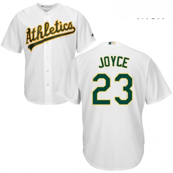 Mens Majestic Oakland Athletics 23 Matt Joyce Replica White Home Cool Base MLB Jersey Mens Majestic Oakland Athletics 23 Matt Joyce Replica White Home Cool Base MLB Jersey