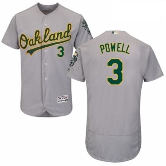 Mens Majestic Oakland Athletics 3 Boog Powell Grey Road Flex Base Authentic Collection MLB Jersey Mens Majestic Oakland Athletics 3 Boog Powell Grey Road Flex Base Authentic Collection MLB Jersey