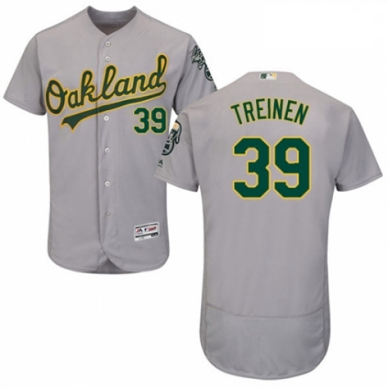 Mens Majestic Oakland Athletics 39 Blake Treinen Grey Road Flex Base Authentic Collection MLB Jersey Mens Majestic Oakland Athletics 39 Blake Treinen Grey Road Flex Base Authentic Collection MLB Jersey