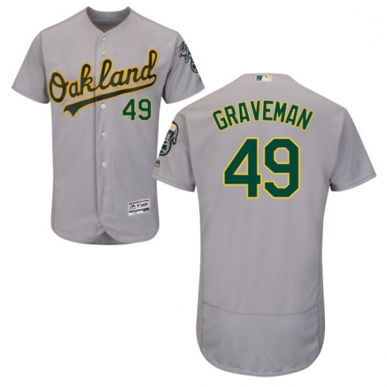Mens Majestic Oakland Athletics 49 Kendall Graveman Grey Flexbase Authentic Collection MLB Jersey Mens Majestic Oakland Athletics 49 Kendall Graveman Grey Flexbase Authentic Collection MLB Jersey