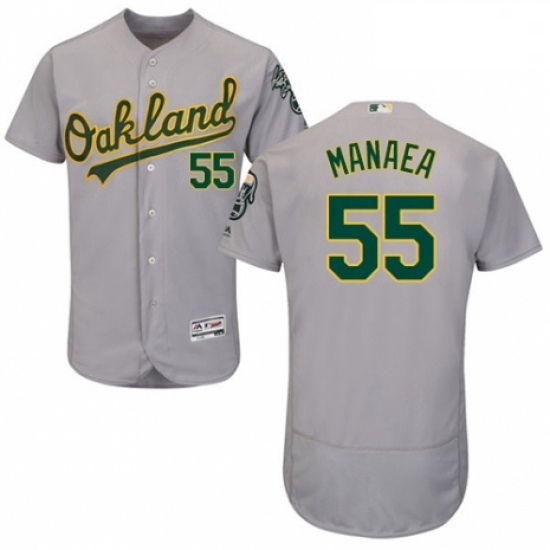 Mens Majestic Oakland Athletics 55 Sean Manaea Grey Road Flex Base Authentic Collection MLB Jersey Mens Majestic Oakland Athletics 55 Sean Manaea Grey Road Flex Base Authentic Collection MLB Jersey