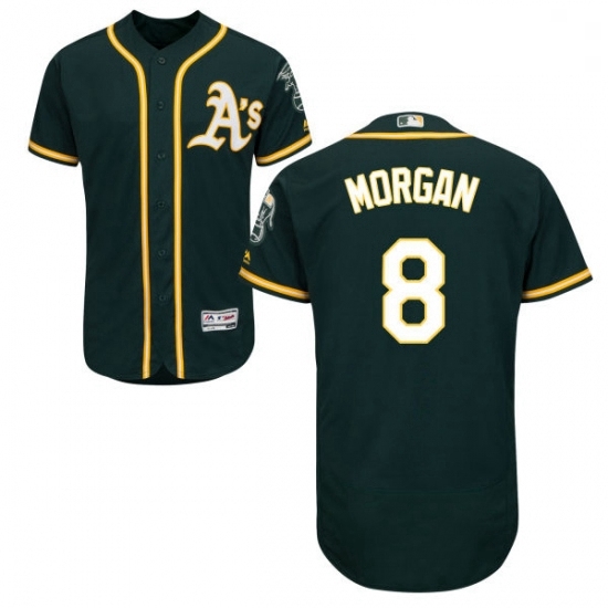Mens Majestic Oakland Athletics 8 Joe Morgan Green Alternate Flex Base Authentic Collection MLB Jersey Mens Majestic Oakland Athletics 8 Joe Morgan Green Alternate Flex Base Authentic Collection MLB Jersey