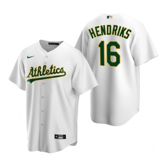 Mens Nike Oakland Athletics 16 Liam Hendriks White Home Stitched Baseball Jersey Mens Nike Oakland Athletics 16 Liam Hendriks White Home Stitched Baseball Jersey