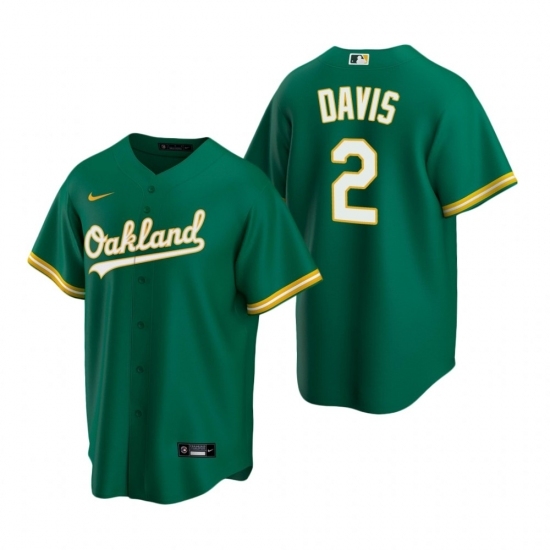Mens Nike Oakland Athletics 2 Khris Davis Green Alternate Stitched Baseball Jersey Mens Nike Oakland Athletics 2 Khris Davis Green Alternate Stitched Baseball Jersey