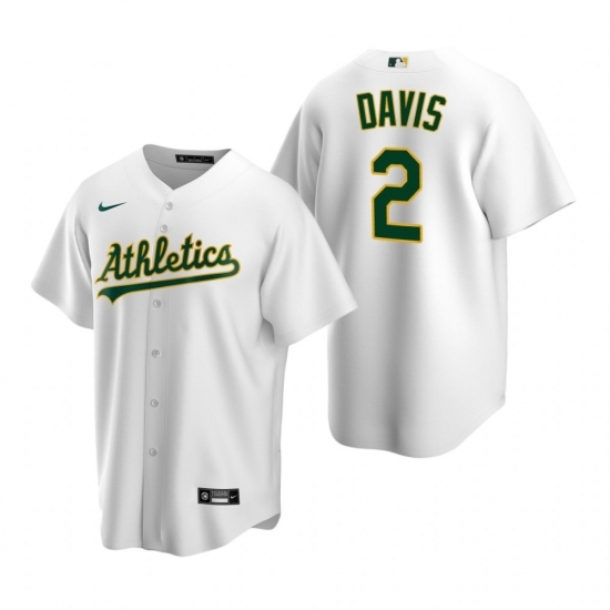Mens Nike Oakland Athletics 2 Khris Davis White Home Stitched Baseball Jersey Mens Nike Oakland Athletics 2 Khris Davis White Home Stitched Baseball Jersey
