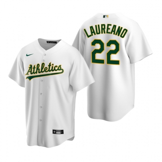 Mens Nike Oakland Athletics 22 Ramon Laureano White Home Stitched Baseball Jersey Mens Nike Oakland Athletics 22 Ramon Laureano White Home Stitched Baseball Jersey
