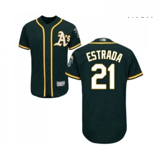 Mens Oakland Athletics 21 Marco Estrada Replica White Home Cool Base Baseball Jersey Mens Oakland Athletics 21 Marco Estrada Replica White Home Cool Base Baseball Jersey