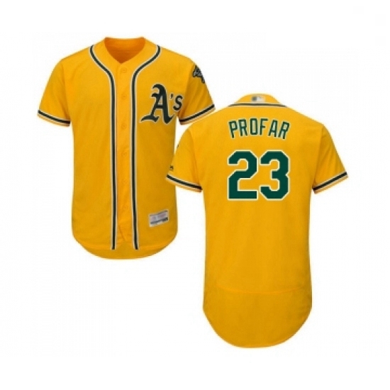 Mens Oakland Athletics 23 Jurickson Profar Gold Alternate Flex Base Authentic Collection Baseball Jersey Mens Oakland Athletics 23 Jurickson Profar Gold Alternate Flex Base Authentic Collection Baseball Jersey