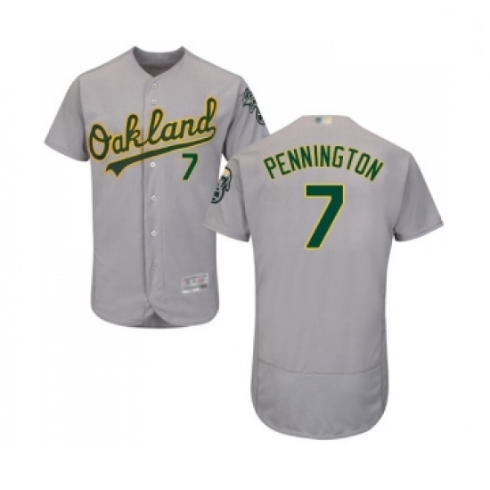 Mens Oakland Athletics 7 Cliff Pennington Grey Road Flex Base Authentic Collection Baseball Jersey Mens Oakland Athletics 7 Cliff Pennington Grey Road Flex Base Authentic Collection Baseball Jersey