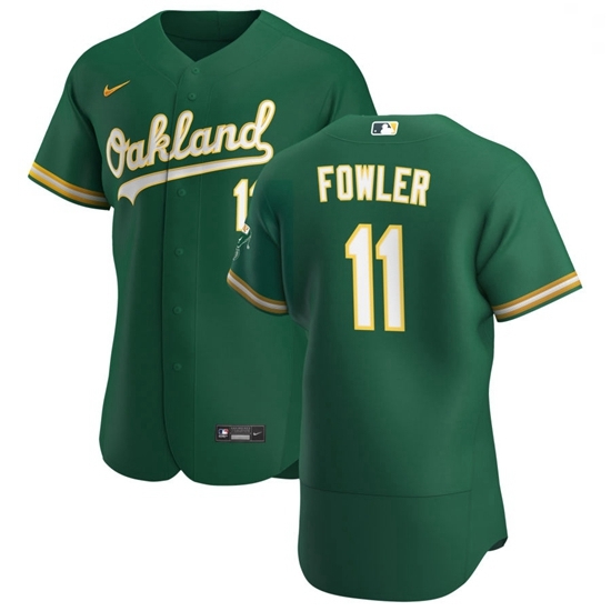 Oakland Athletics 11 Dustin Fowler Men Nike Kelly Green Alternate 2020 Authentic Player MLB Jersey Oakland Athletics 11 Dustin Fowler Men Nike Kelly Green Alternate 2020 Authentic Player MLB Jersey