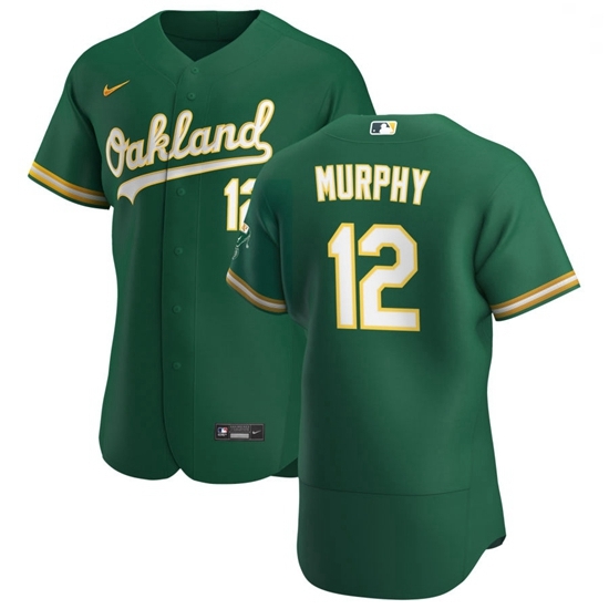 Oakland Athletics 12 Sean Murphy Men Nike Kelly Green Alternate 2020 Authentic Player MLB Jersey Oakland Athletics 12 Sean Murphy Men Nike Kelly Green Alternate 2020 Authentic Player MLB Jersey