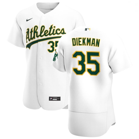 Oakland Athletics 35 Jake Diekman Men Nike White Home 2020 Authentic Player MLB Jersey Oakland Athletics 35 Jake Diekman Men Nike White Home 2020 Authentic Player MLB Jersey