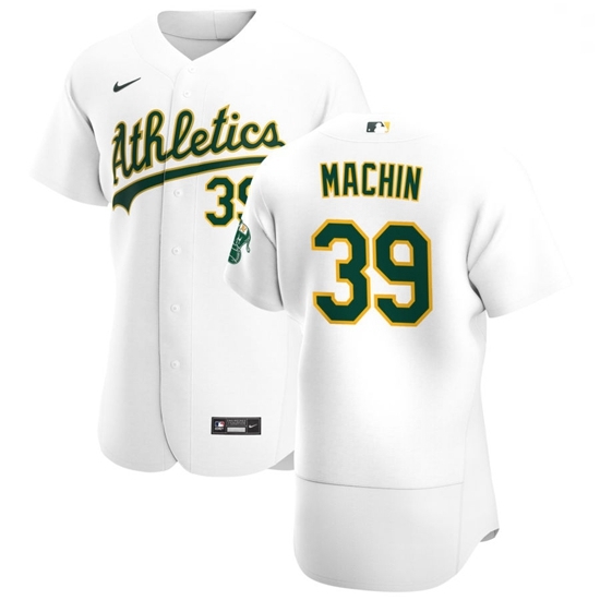 Oakland Athletics 39 Vimael Machin Men Nike White Home 2020 Authentic Player MLB Jersey Oakland Athletics 39 Vimael Machin Men Nike White Home 2020 Authentic Player MLB Jersey